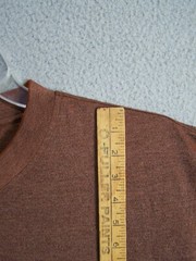 LOUIS LONG Shirt Adult XXL 2XL 54 Brown Italian Brand Classic Designer Italy Men