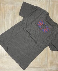 Mens T Shirt Large Dark Grey Marl Short Sleeves Crew Neck Vapes Tee RRP £30