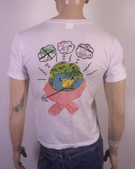 vintage 80s 90s Earth Day 1990 T-Shirt Jakarta Indonesia single stitch Art SZ S