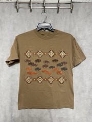 Pendleton Shirt Men S Beige Western Buffalo Tribal Aztec Graphic T Shirt Tee