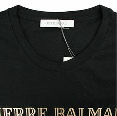 Pierre Balmain Mens Iconic Top Logoshirt Gold Logo Shirt Kurzarm T-Shirt 52 XL