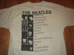 Vtg 1990 The Beatles Rubber Soul T-shirt Classic Rock Graphic Off WhiteLarge
