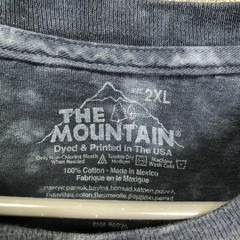 The Mountain Shirt Mens 2XL Black Wolves Moon Tie Dye Long Sleeve Graphic