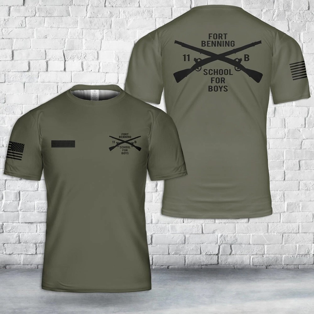 Custom Name US Army Fort Benning 11B Infantry Shirt 3D shirt full size S-5XL