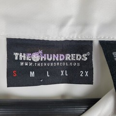 The Hundreds Drawing Lines Los Angeles White Satin Jock Baseball Jersey Sz S