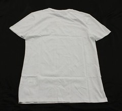 New Look Men’s Embroidered Black Rose Regular Fit T-Shirt JL3 White Small NWT