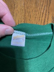 Vintage 1970s 1979 Made In USA Michigan State Spartans 10k Race Green T Shirt XL