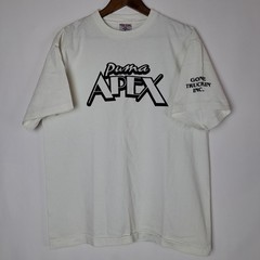 Vintage Puma APEX T-Shirt Mens XL White SS “GONE TRUCKIN’ INC.” Sof Tee Tee-Jays