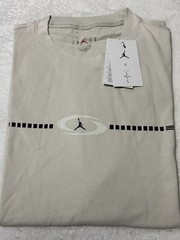 NIKE AIR JORDAN x Travis Scott Air Jack T-Shirt Mens Size XL Light Bone
