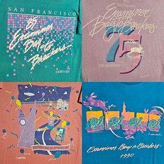 Vtg 80s Bay To Breakers T-shirts Mens M/S SF Marathon 85 86 88 90 Vaporwave SS
