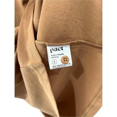 Pact Men’s Softspun Long sleeve Henley shirt S camel organic cotton NWOT