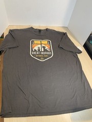 Men’s ‘Great Indoors National Park 2020’ T-shirt Gray Used Size 2XL
