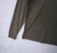 Dockers Mens Long Sleeve T Shirt M Olive Green Crew Neck Tee Shirts Cotton Knit