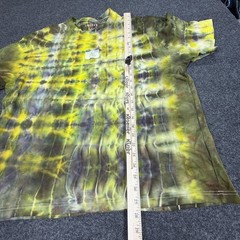 Jordan T-Shirt Mens XL Yellow Olive Tie Dye Flight Jumpman Logo CUSTOM OOAK