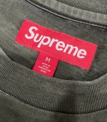 SUPREME T-Shirt OVERPRINT BOX LOGO S/S Top SS24 Green MEDIUM 100% COTTON