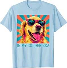 Funny in My Golden Retriever Era Cool Dog Mom Graphic T-Shirt