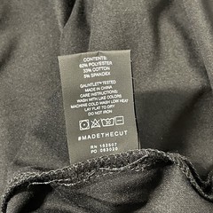 New Cuts Clothing Split Hem Long Sleeve Henley T-Shirt Men Size M Stretch Black