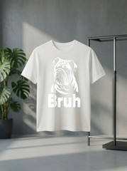 Bruh Funny English Bulldog Meme Dog Lover Art Gift Shirt