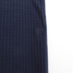 Mack Weldon Mens Shirt Navy Waffle Knit Long Sleeve Cotton Blend Size XL