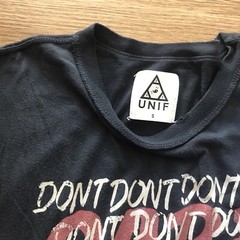 UNIF Don’t Care / Tank Shirt / Distresed / Soft / Black / Rare Small