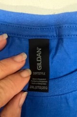 Gildan Soft Style Blue Uni-sex T-Shirt Size 2XL NWT