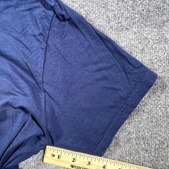 Hanes Perfect T-Shirt Mens L Blue Bud Light Official Beer Sponsor NFL Graphic