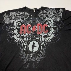 AC/DC Black Ice 2008 Album Logo size XL Black T Shirt Band Merch Tee