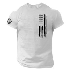 American Flag Shirt, Left Chest Flag, Patriotic, USA, 2A, 2nd Amendment