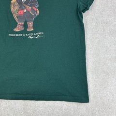 POLO Ralph Lauren Men’s Classic Fit Holiday Ski Polo Bear Dark Green T Shirt L