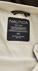 Nautica Active Stretch Mens Big & Tall 6X White Short Sleeve Pocket T Shirt 🔥