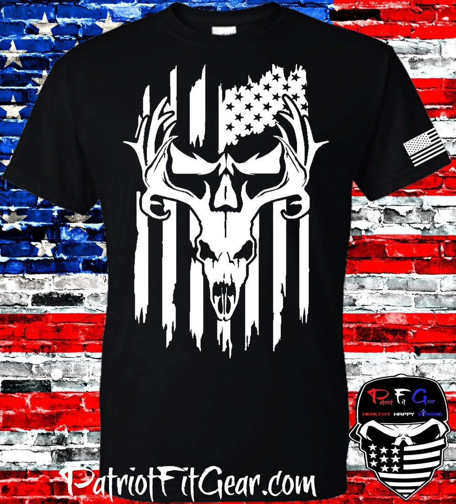 t-shirt,Hunting,Deer Hunting,Country Life,Bow Hunting,Buck Skull,Custom t-shirt