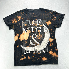 Of Mice And Men Black Graphic Short Sleeve T-shirt Men Medium Distressed READ