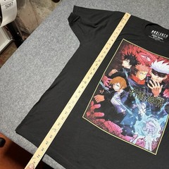 BoxLunch Jujutsu Kaisen Art Cover T Shirt Men’s L Black Anime Crunchyroll