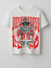 Caiman with Zombie Heads Drawing Anime Manga Premium Tri-Blend T-Shirt