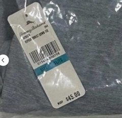 $45 TOMMY BAHAMA Heather Grey FOOTBALL BEER Relaxed Fit Short Sleeve T-shirt