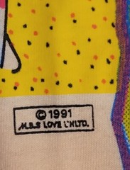 Vintage 90’s Anvil Single Stitch Colorful Neon Fish Shirt S.C. XL Apricot Color
