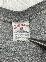 Vtg 70s 80s RPI Tri Blend T Shirt Sportswear Single Stitch Made in USA M Gray