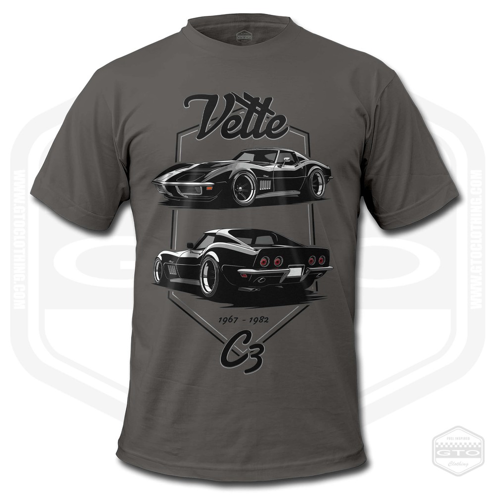 Men’s 1969 Chevrolet Corvette C3 Stingray American Muscle T-Shirt
