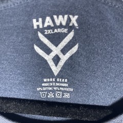 Hawx Men’s Blue Short Sleeve Work Gear USA Size 2XL Everyday Casual Cotton Blend