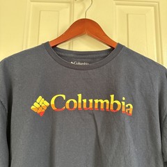 Columbia Men’s T-Shirt Black Short Sleeve Size Extra Large