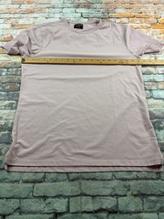 Cuts Clothing Split-Hem Shirt Mens L Crewneck Solid Casual Tee Top