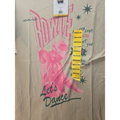 David Bowie Let’s Dance Graphic Tee T Shirt Brown Medium