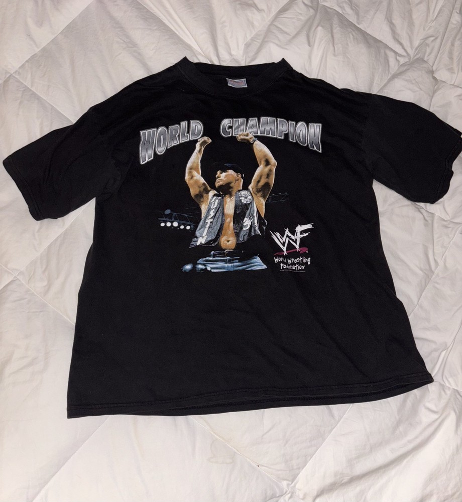 WWF Vintage 90’s Stone Cold Steve Austin World Champion Mens XL T Shirt WWF