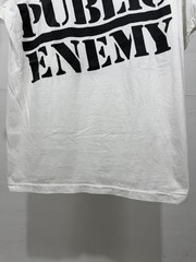 Vintage Public Enemy Shirt Large 1980s White