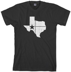 Threadrock Men’s Texas State Flag T-shirt Texan Lone Star