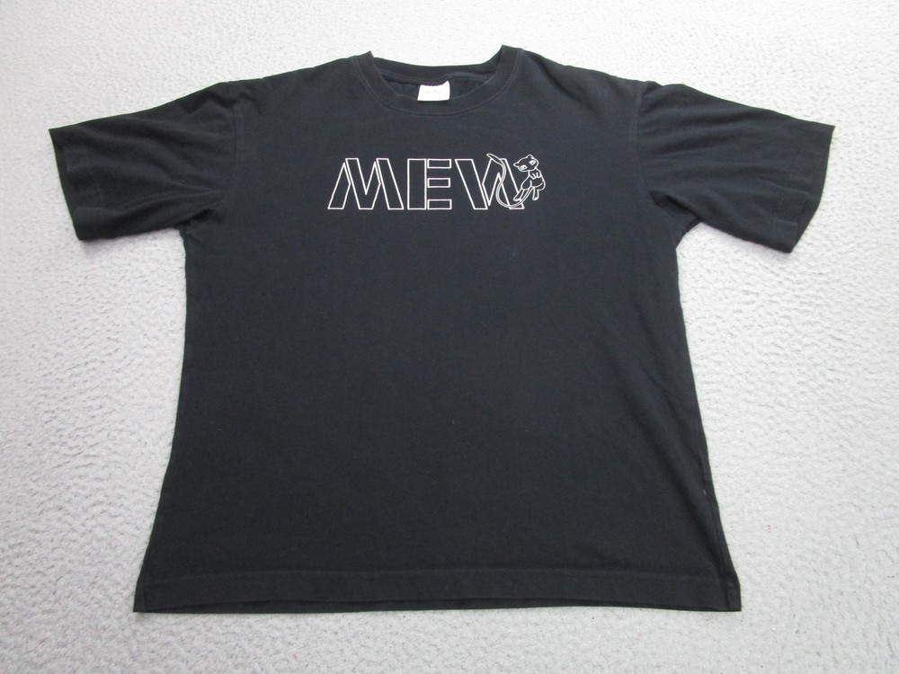 Pokemon Shirt Mens Small Black Mew Mewtwo GU Tee 2020 Nintendo Anime Graphic