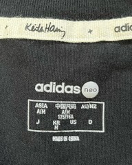 Adidas Neo x Keith Haring Drop Shoulder Sleeve T-Shirt Men’s Sz M Black Cotton