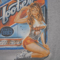 Vintage Hooters Double Sided Graphic T-Shirt Mens XL Lake Union Washington