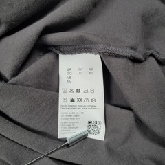 Hugo Boss Shirt Men XL Gray Big Logo Textured Spell Out Luxury Designer Tee