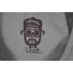 J Pierce By VOIZ Shirt Mens Medium Green Cartoon Face Graphic Art Tee Crewneck